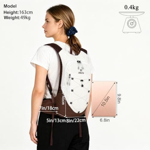 15L Hiking Backpack,Small Hiking backpack for Women(Off-white)