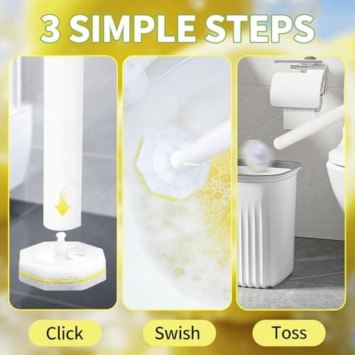 60 Count Toilet Wand Refills for Clorox and Most Named Wand, Lemon Scent