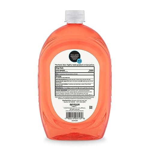 Amazon Basics Liquid Hand Soap Refill, Light Moisturizing, Triclosan-Free, Phthalate-Free, Paraben-Free, Citrus, 50 Fl Oz (Pack of 1) (Previously Solimo)