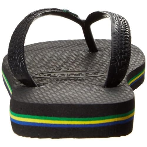 Havaianas Men's Brazil Flip Flop Sandal, Black, 9-10 M US