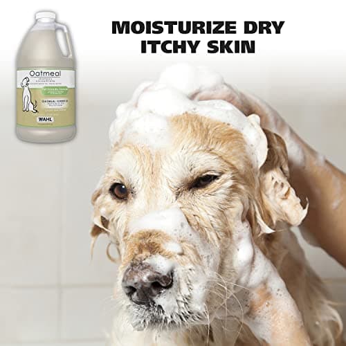 Wahl USA Dry Skin & Itch Relief Pet Shampoo for Dogs β Oatmeal Formula with Coconut Lime Verbena Scent - 64 Oz - Model 821004-050