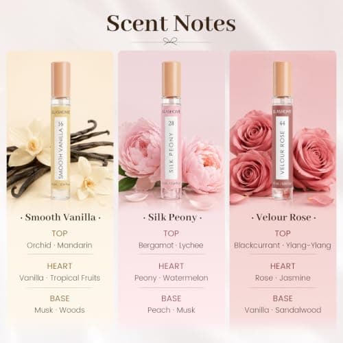 slashome Hair Perfume Set for Women, 3x10mL Alcohol-Free Hair & Body Mist