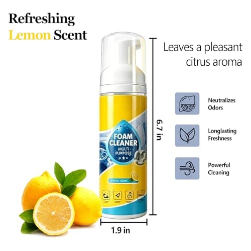 Foam No Rinse Cleaner, Foam Cleaner All Purpose Deep Cleaning Spray