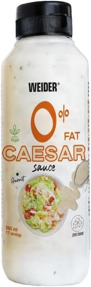 Weider Salsa Cesar 0 por ciento grasas, 265 ml