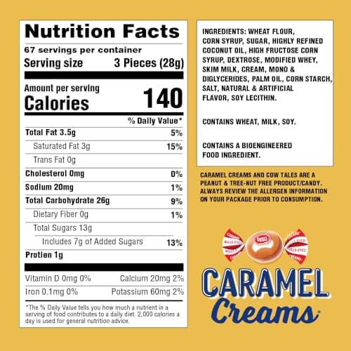 Goetze's Candy Classic Vanilla Caramel Creams, 5 lb Bulk Bag