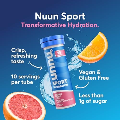 Nuun Sport Electrolyte Tablets, Gluten Free & Vegan, Mixed Flavor, 4 Pack (40 Servings Total)
