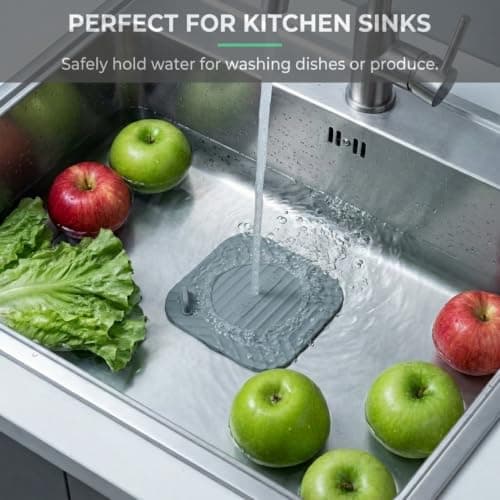 3 Pack 5.9 x 5.9 Bathtub Drain Stopper Covers for Tub, Sink & Shower