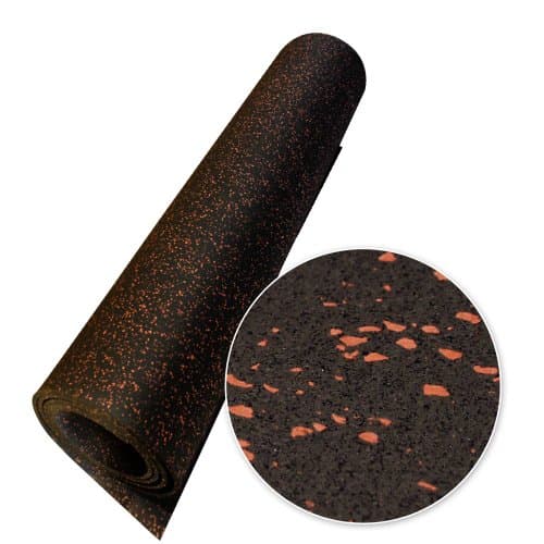 Rubber Cal Elephant Bark Floor Mat, Red Dot, 3/16-Inch x 4 x 25-Feet