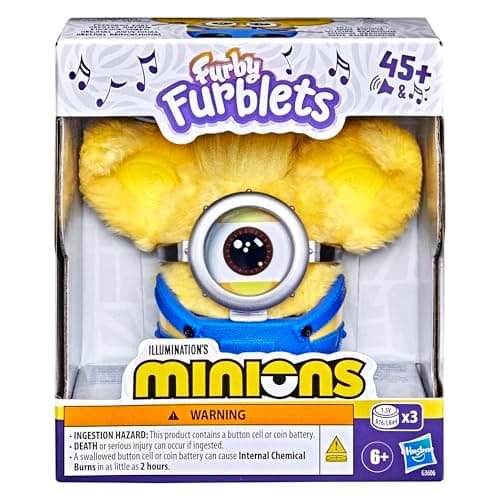 Furby Furblets Minions Collectible 3" Mini Plush, Electronic Toys, Officially Licensed, Ages 6+
