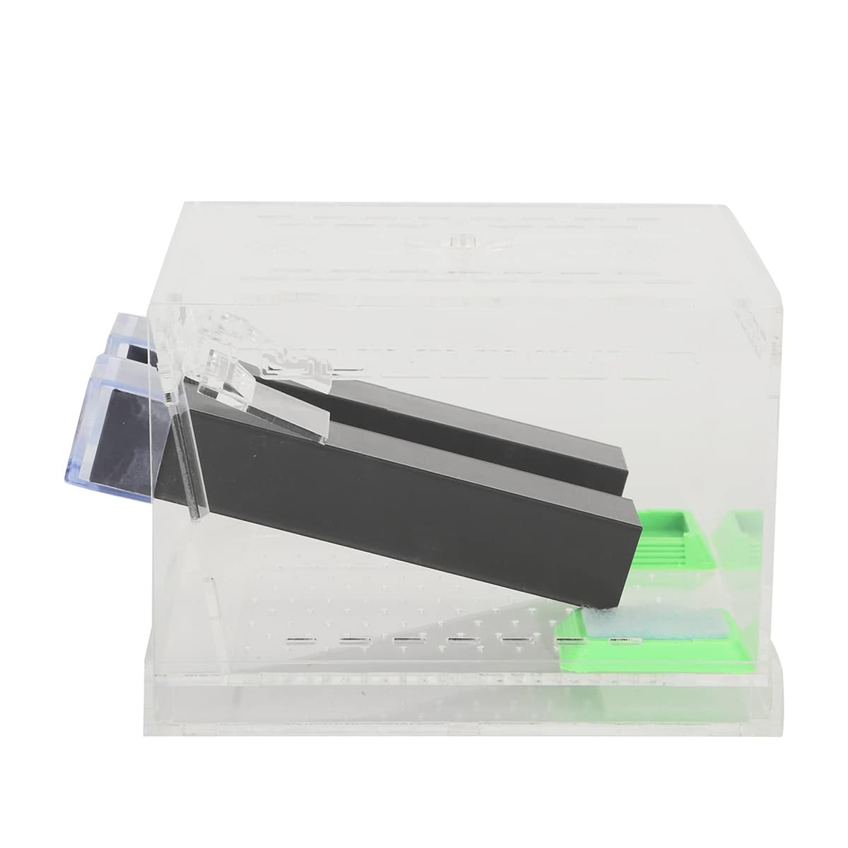 aqxreight Bolígrafo Acrílico para Grillos con Tubos, Kit para el Cuidado de Cucarachas, Cajas para Reptiles, Insectos, un Kit de Cuidado para Grillos, Portero de Críquet, Portero de Críquet con (#2)