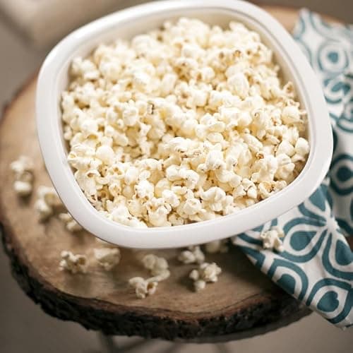 Nordic Ware Microwave Popcorn Popper, White, 12 Cup