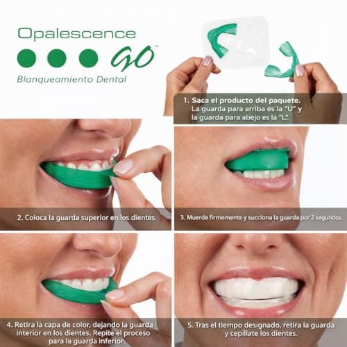 Opalescence Go 15 - Prefilled Teeth Whitening Trays - 15% Hydrogen Peroxide - (10 Treatments) Made by Ultradent Products. Teeth Whitening Kit -Mint - Includes 2Chill Toothbrush 5194-1T
