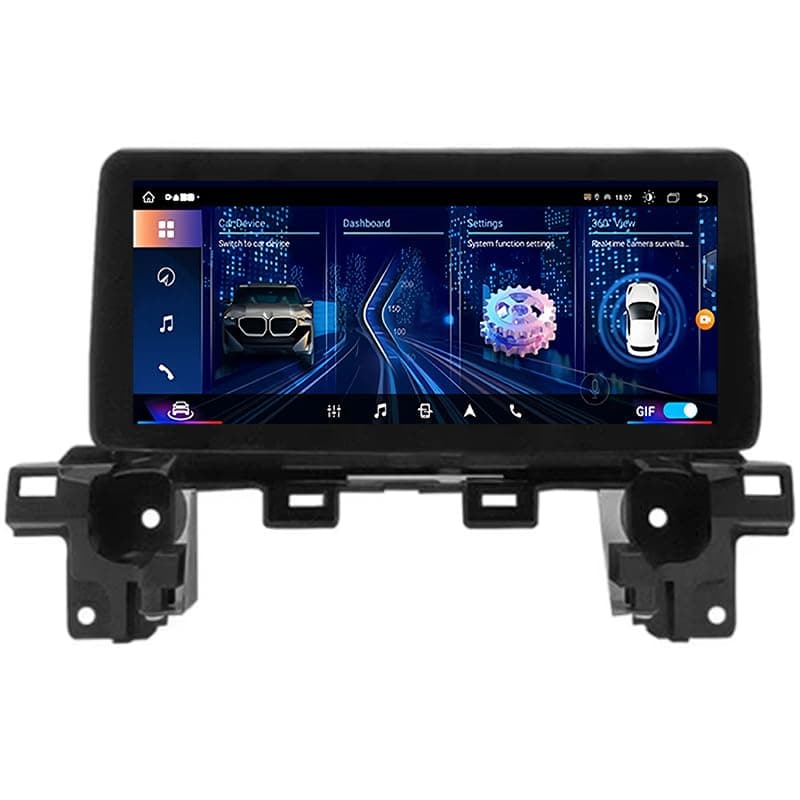 Android 14 Radio Coche Pantalla Táctil 12.3 Pulgadas para Mazda CX-5 CX-8 2016-2019 Conectar y Usar Navegación GPS Control del Volante 4G WiFi FM Am RDS Enlace ESP N400 Pro 12.3 8 Core 4G+WiFi 4+64GB