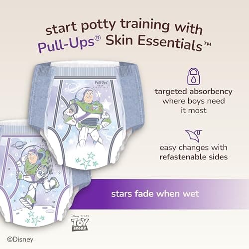 Pull-Ups Boys' Skin Essentials Potty Training Pants, Training Underwear, 5T-6T (46+ lbs), 88 Ct