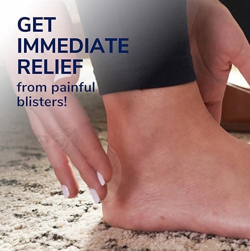 Dr. Schollβs Blister Cushions Seal & Heal Bandage for Feet, Toes, Heels & Hands, 12 ct - Blister Prevention Pads, Hydrogel Technology Protects from Painful Shoe Pressure & Rubbing, Water-Resistant