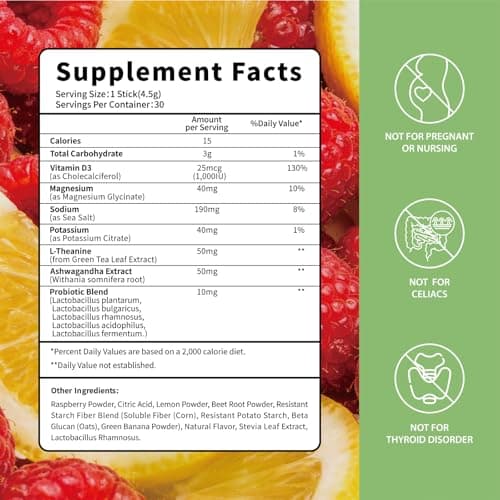UltraGut GLP-1 Booster Fiber Mix Drink, Cortisol Reducer & Sleep Aid, for Weight Loss & Gut Health - with Prebiotics, Magnesium Glycinate, L-Theanine, Ashwagandha, Vitamin D, No Sugar, 30 Servings