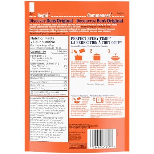 BEN'S ORIGINAL™ FAST & FANCY™ Fine Herb & Wild Rice, 12PK CASE