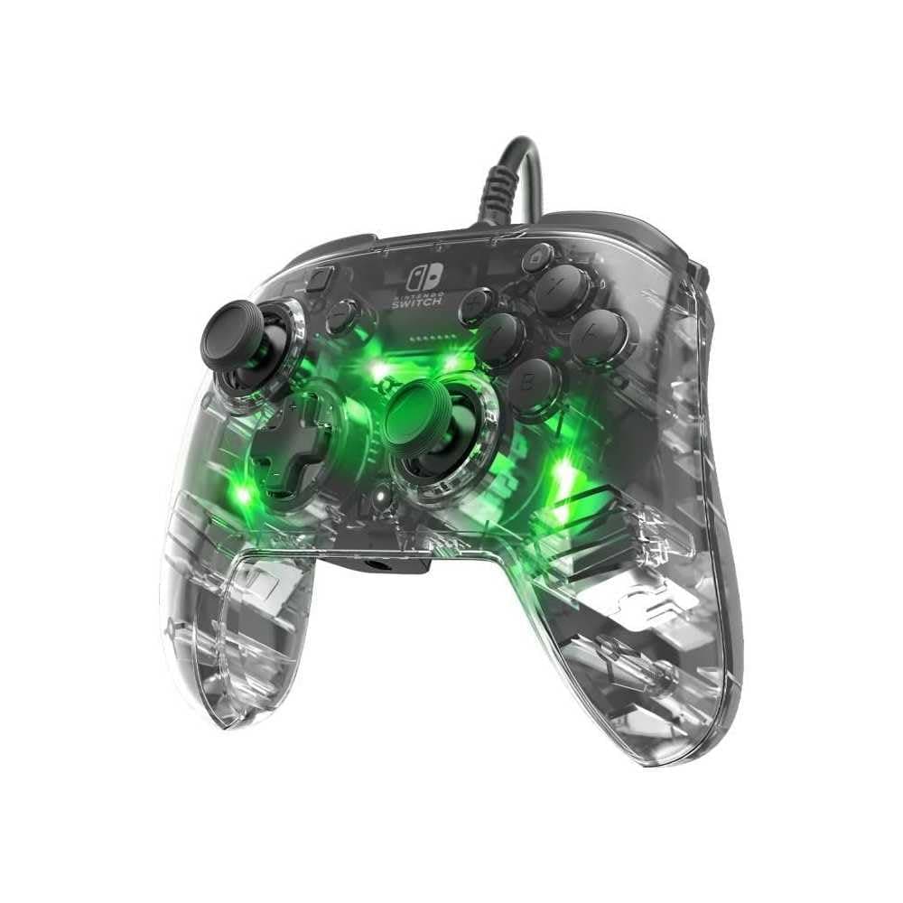 PDP Mando Afterglow Deluxe Con Cable, Negro (Prismatic) (Nintendo Switch)