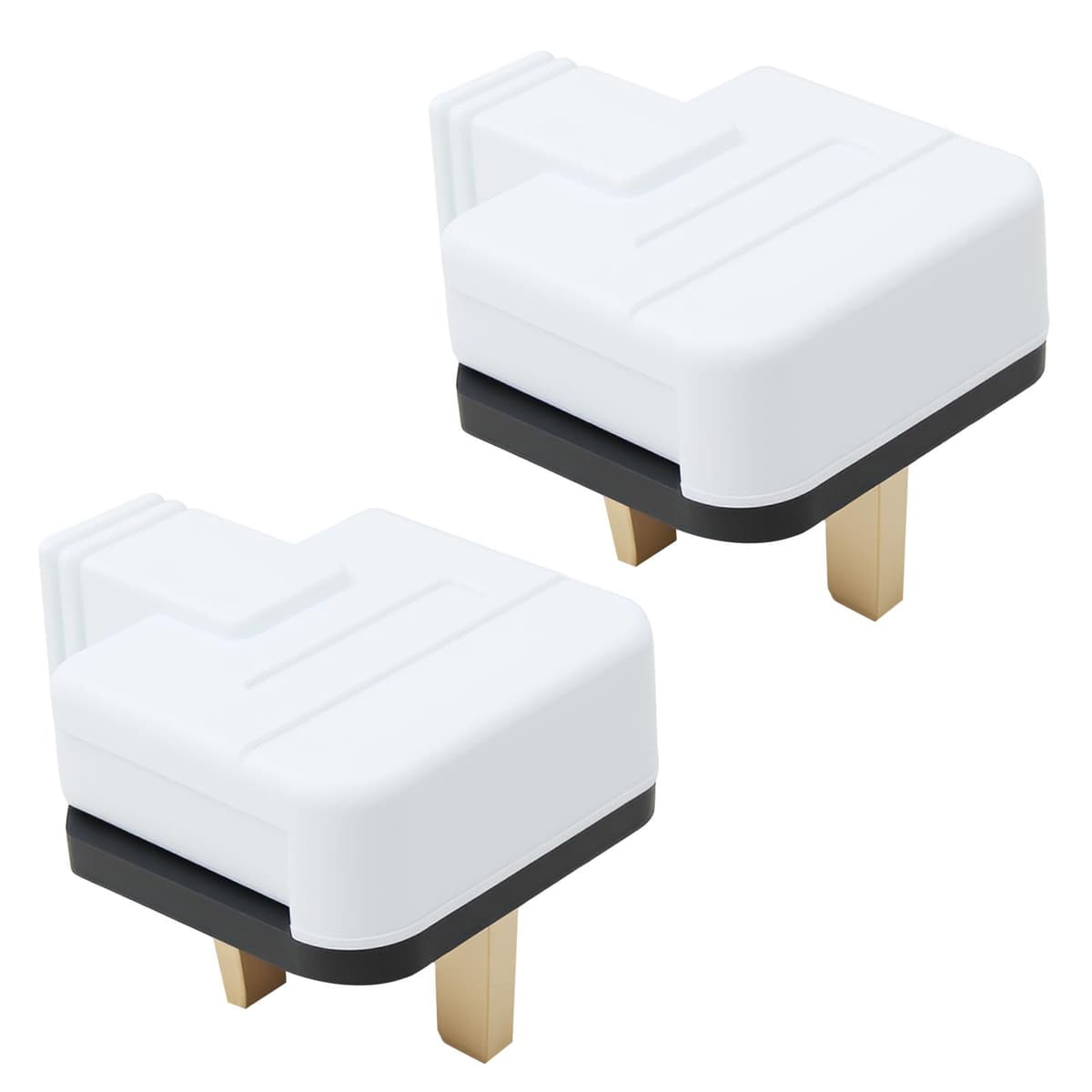 2 Pack Heavy-Duty 3 Pin Plug UK 13A Fused Mains Plugs Durable Rubber Plug for Home Rewireable Heat-Resistant Power Tools Appliances Extension Leads Industrial Workshop Use