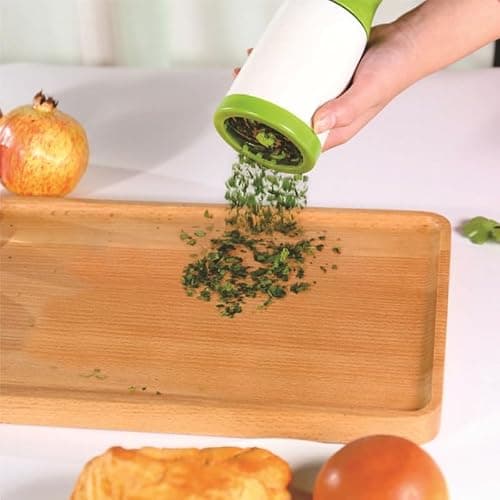 Manual Herb Grinder, Stainless Steel Blade Cilantro Parsley Chopper for Salad Garnish