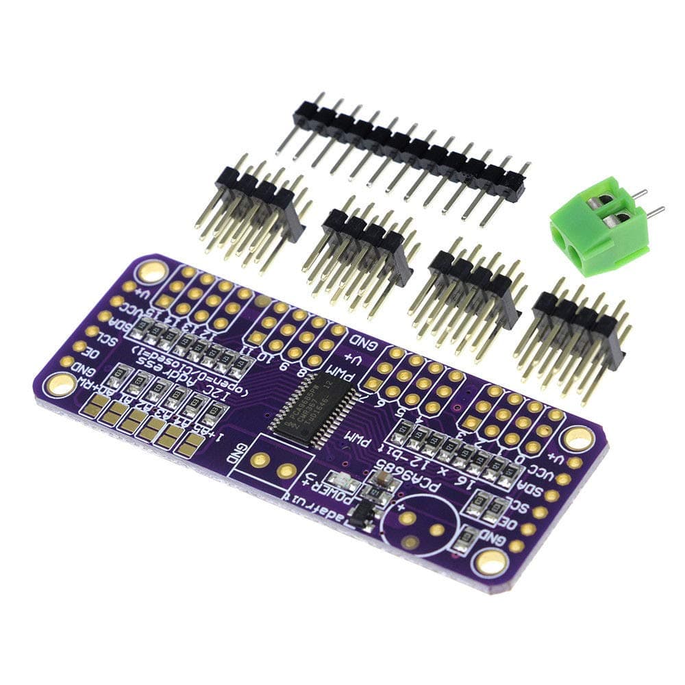2pcs PCA9685 16 Channel 12 bit PWM Servo Driver I2C Interface
