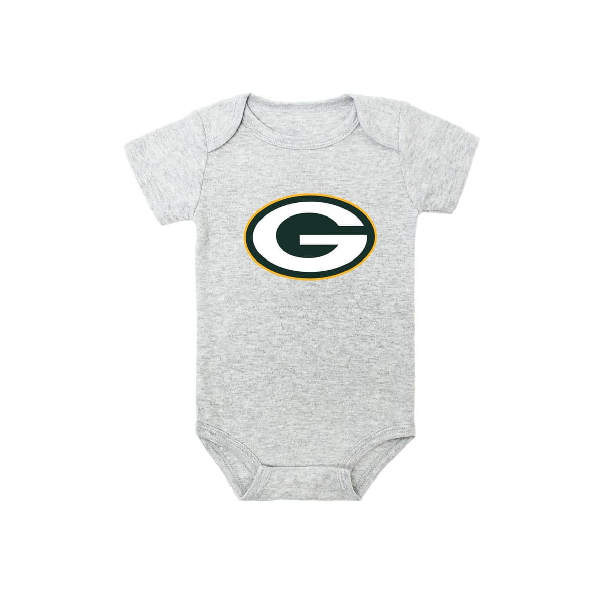 NFL Grey Bodysuits 6-9M - Green Bay Packers