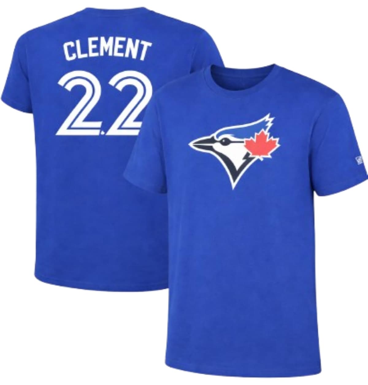 New Era MLB Toronto Blue Jays Player Name & Number T-Shirts - Royal Blue (CA/US, Alpha, X-Large, Regular, Regular, Clement #22, Royal Blue)