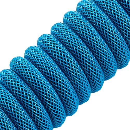 CableMod Pro Coiled Keyboard Cable (Spectrum Blue, USB A to Micro USB, 150cm)