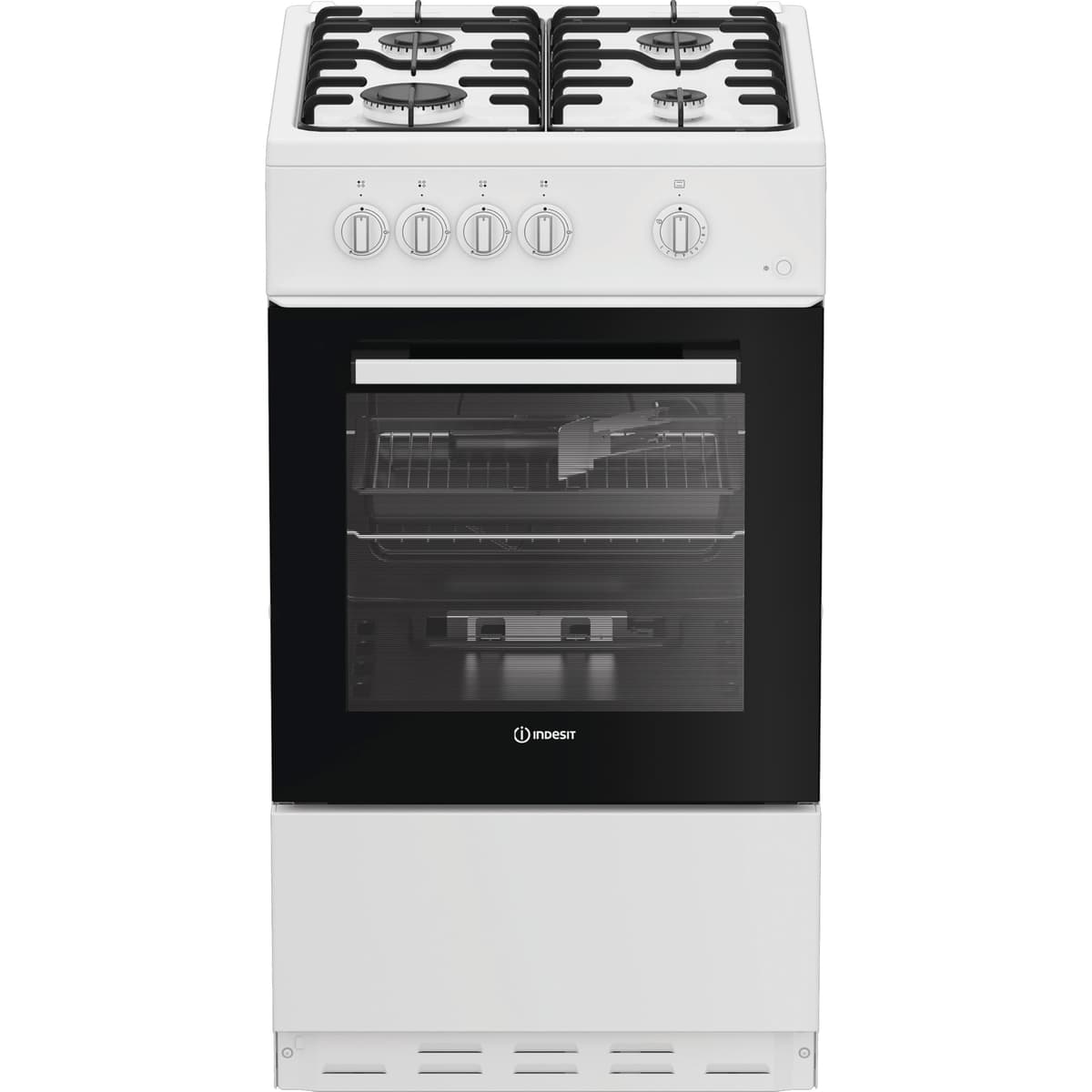 Indesit I5G1KMW 50cm wide Single Oven Gas Cooker - White - A/A Rated