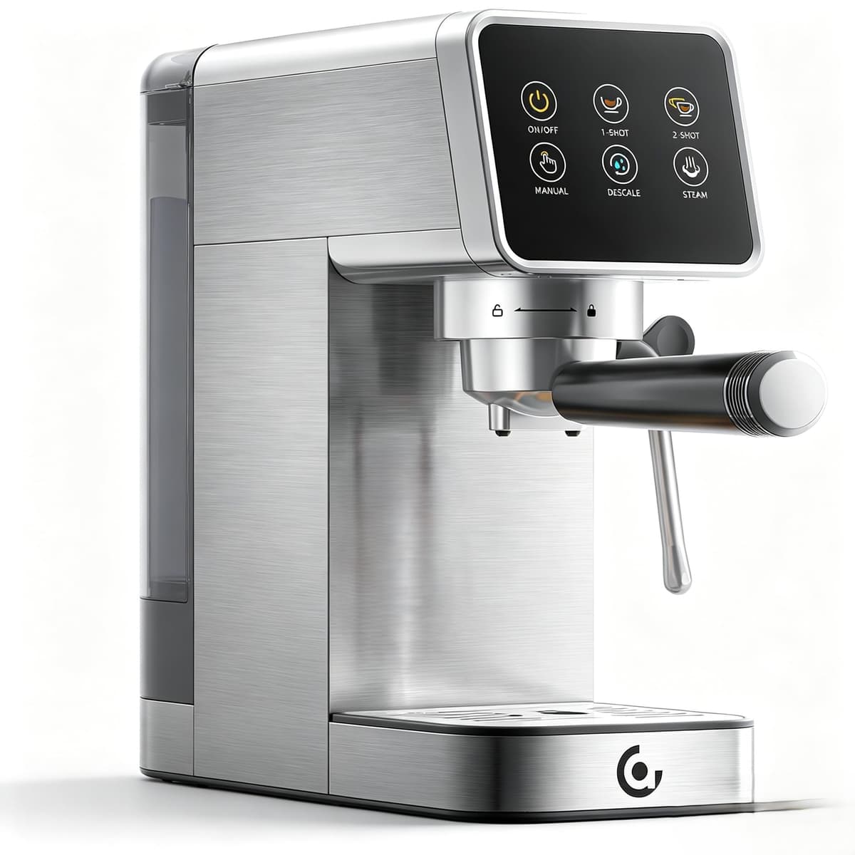 AMZCHEF Espresso Coffee Maker Self-Cleaning Function and Milk Frother
