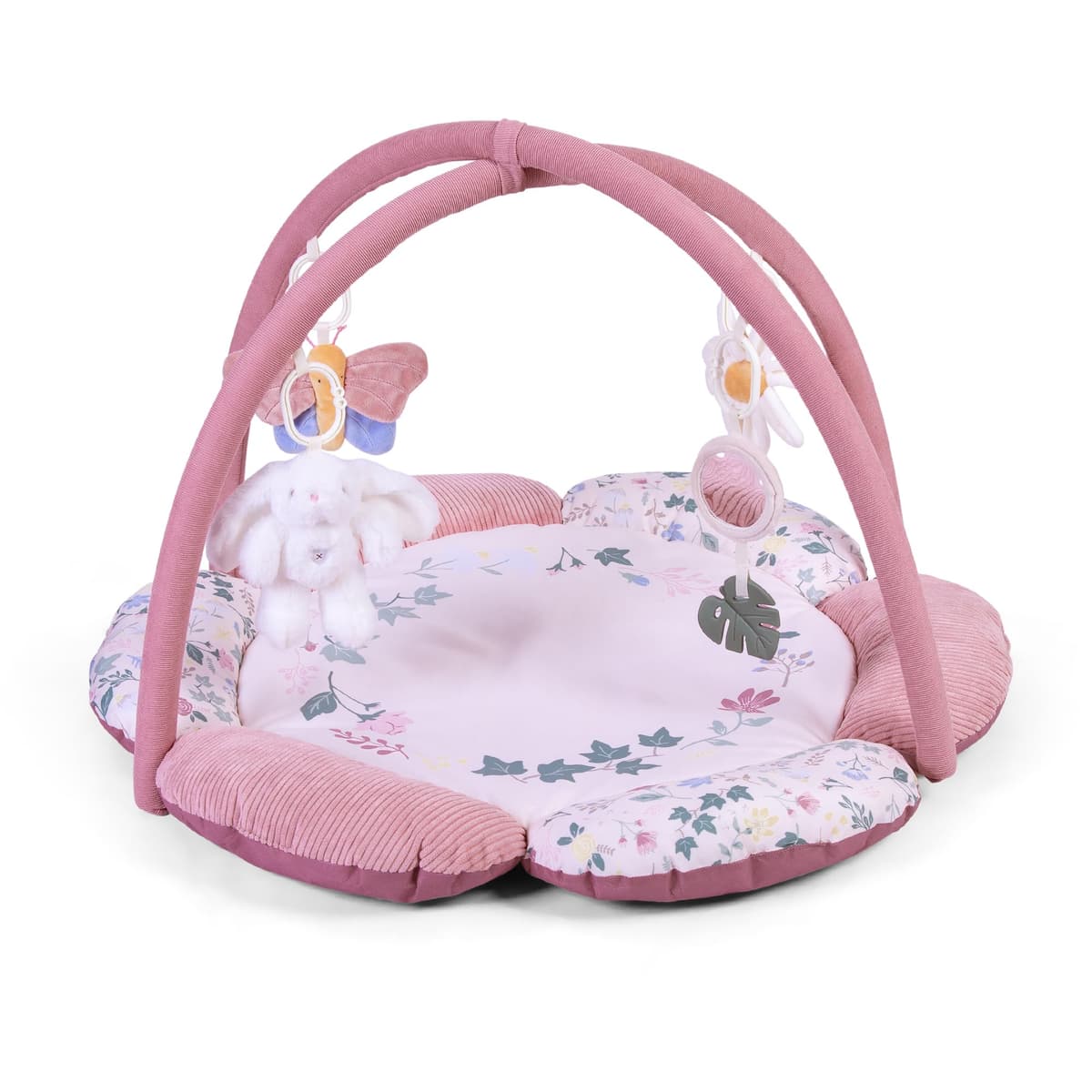 Red Kite Play Gym - Padded Play Gym with Hanging Toys (Rose & Ivy)