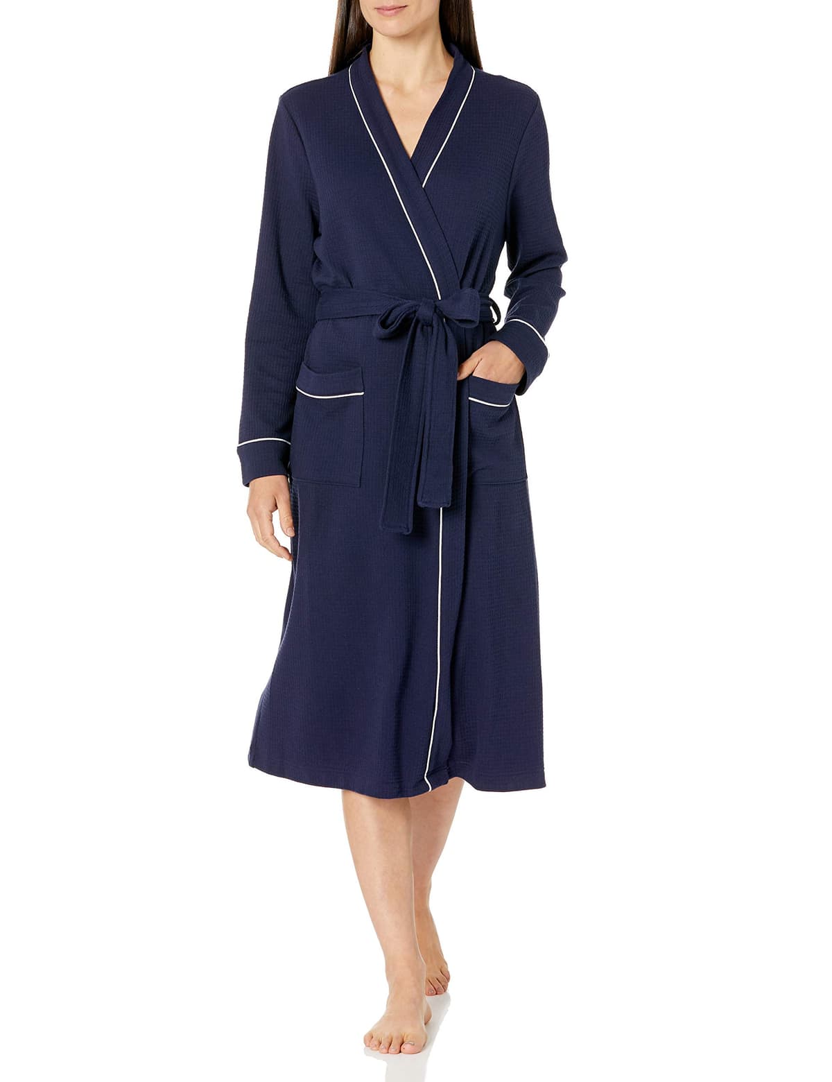 Amazon Essentials Women's Lightweight Waffle Full-Length Robe (Available in Plus Size)