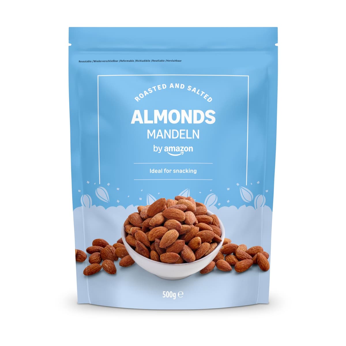 by Amazon ALMENDRAS TOSTADAS Y SALADAS, 500 g