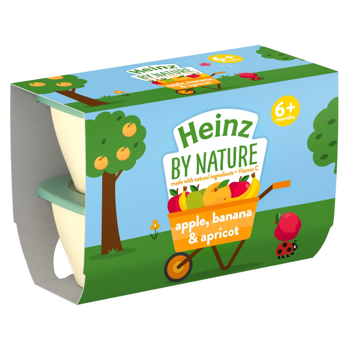 Heinz Baby Food Apple and Banana Fruit Pots 4x100g