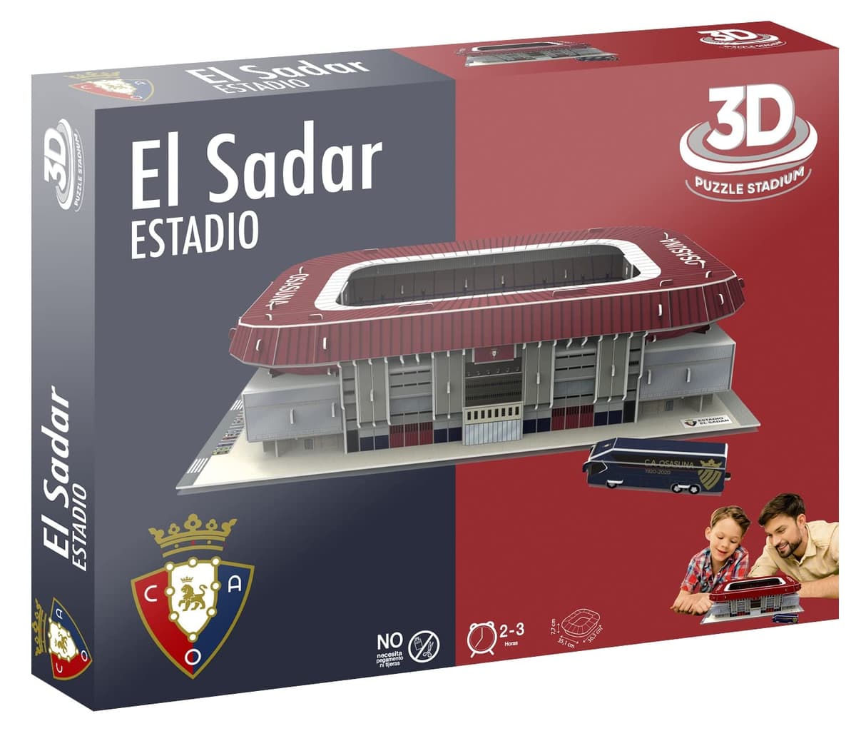 BANDAI - Eleven Force Puzzle 3D Estadio El Sadar (C.A Osasuna) (EF14313)